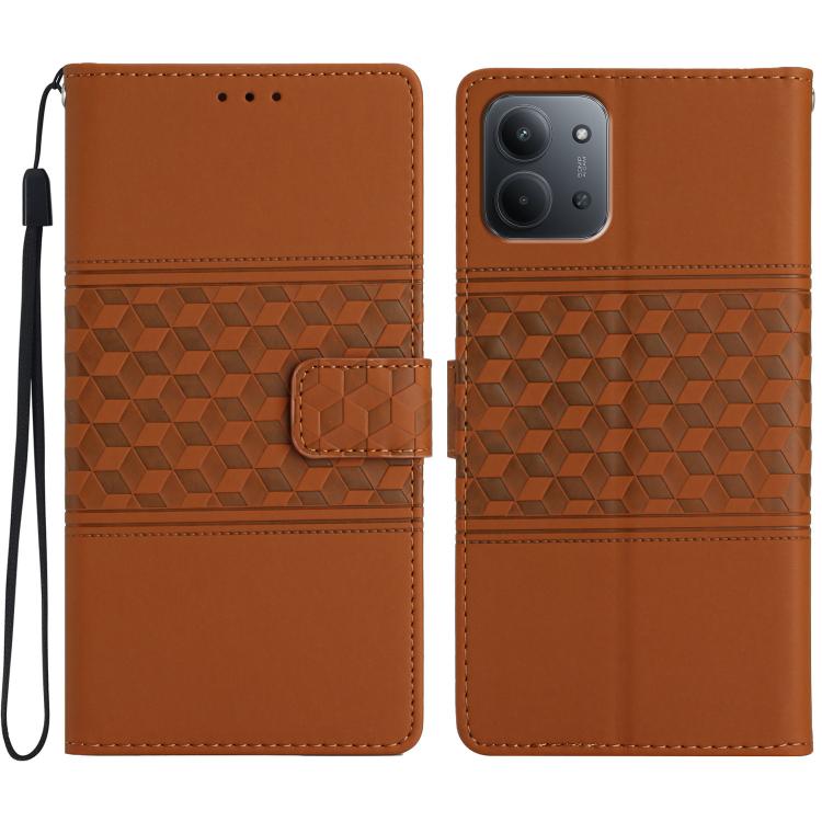 Diamond Embossed Skin Feel Leather Phone Case