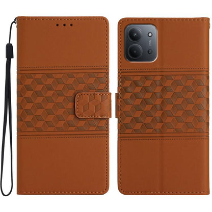 Diamond Embossed Skin Feel Leather Phone Case
