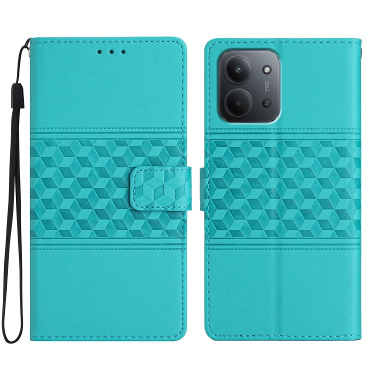 Diamond Embossed Skin Feel Leather Phone Case