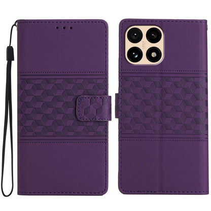 Diamond Embossed Skin Feel Leather Phone Case