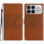 Diamond Embossed Skin Feel Leather Phone Case, For Redmi K90 Pro Max/Poco F8 Ultra, For Redmi K90/Poco F8 Pro, For Redmi 15C 5G/4G EU 173mm, For Redmi 15 5G Global/15 4G SEA 169.5