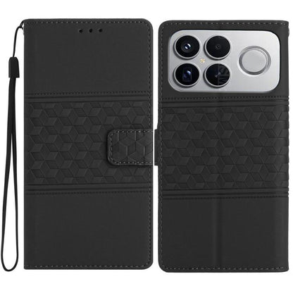 Diamond Embossed Skin Feel Leather Phone Case, For Redmi K90 Pro Max/Poco F8 Ultra, For Redmi K90/Poco F8 Pro, For Redmi 15C 5G/4G EU 173mm, For Redmi 15 5G Global/15 4G SEA 169.5