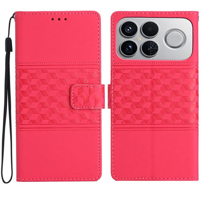 Diamond Embossed Skin Feel Leather Phone Case, For Redmi K90 Pro Max/Poco F8 Ultra, For Redmi K90/Poco F8 Pro, For Redmi 15C 5G/4G EU 173mm, For Redmi 15 5G Global/15 4G SEA 169.5