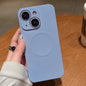 Solid Color Liquid Silicone MagSafe Magnetic Phone Case, For iPhone 14 Plus
