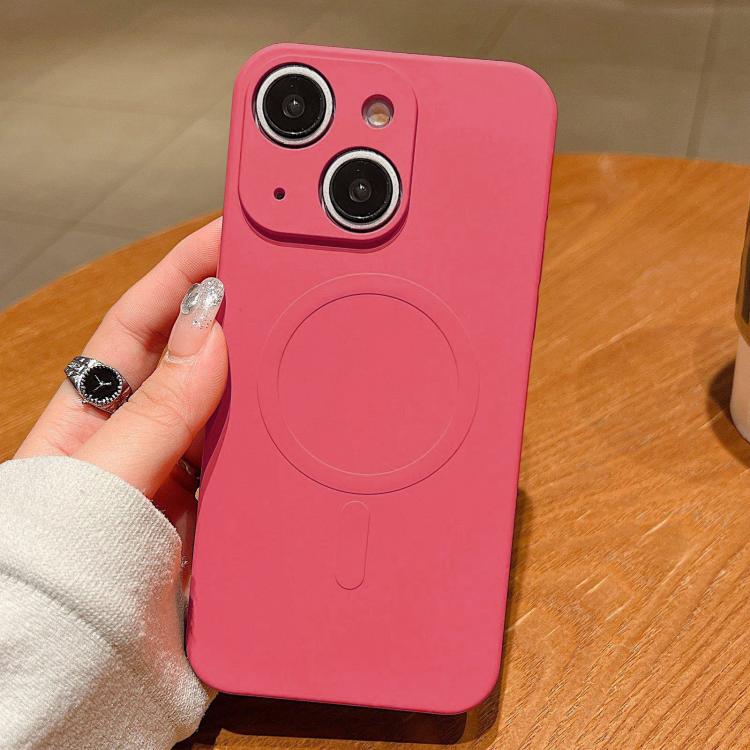 Solid Color Liquid Silicone MagSafe Magnetic Phone Case, For iPhone 14