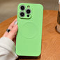 Solid Color Liquid Silicone MagSafe Magnetic Phone Case, For iPhone 14 Pro