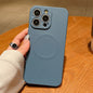 Solid Color Liquid Silicone MagSafe Magnetic Phone Case, For iPhone 14 Pro Max