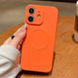 Solid Color Liquid Silicone MagSafe Magnetic Phone Case, For iPhone 12