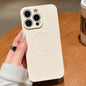 Solid Color Liquid Silicone MagSafe Magnetic Phone Case, For iPhone 12 Pro