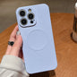 Solid Color Liquid Silicone MagSafe Magnetic Phone Case, For iPhone 12 Pro