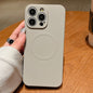 Solid Color Liquid Silicone MagSafe Magnetic Phone Case, For iPhone 12 Pro