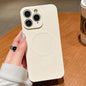 Solid Color Liquid Silicone MagSafe Magnetic Phone Case, For iPhone 11 Pro Max