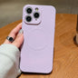 Solid Color Liquid Silicone MagSafe Magnetic Phone Case, For iPhone 11 Pro Max