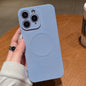 Solid Color Liquid Silicone MagSafe Magnetic Phone Case, For iPhone 11 Pro Max