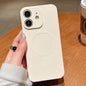 Solid Color Liquid Silicone MagSafe Magnetic Phone Case, For iPhone 11