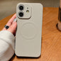 Solid Color Liquid Silicone MagSafe Magnetic Phone Case, For iPhone 11