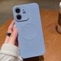 Solid Color Liquid Silicone MagSafe Magnetic Phone Case, For iPhone 11