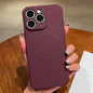 Solid Color Liquid Silicone MagSafe Magnetic Phone Case, For iPhone 11 Pro