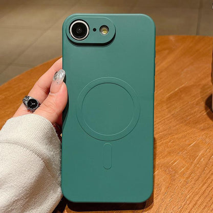 Solid Color Liquid Silicone MagSafe Magnetic Phone Case, For iPhone 17e / 16e