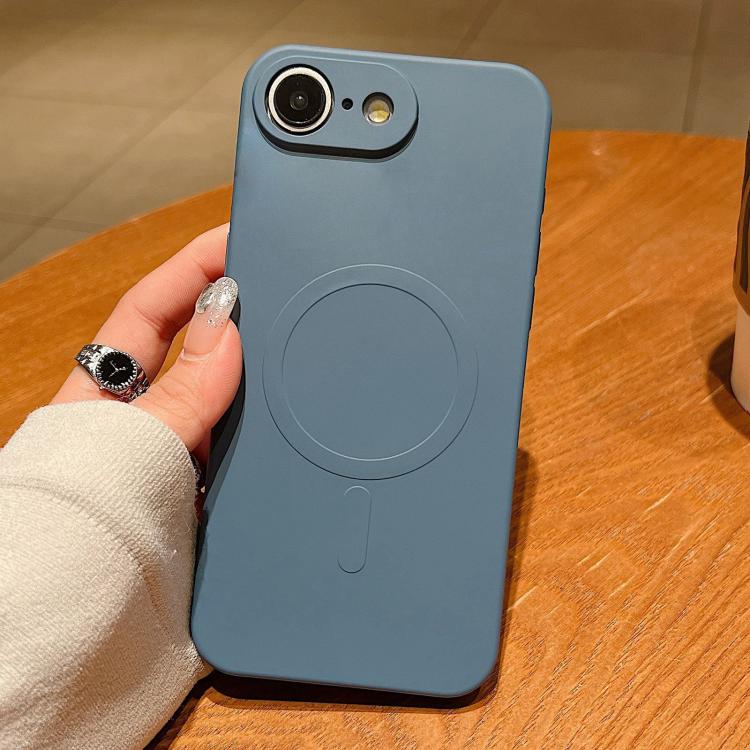 Solid Color Liquid Silicone MagSafe Magnetic Phone Case, For iPhone 17e / 16e