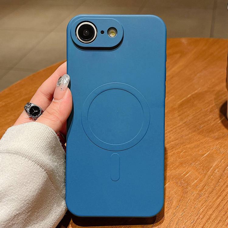 Solid Color Liquid Silicone MagSafe Magnetic Phone Case, For iPhone 17e / 16e