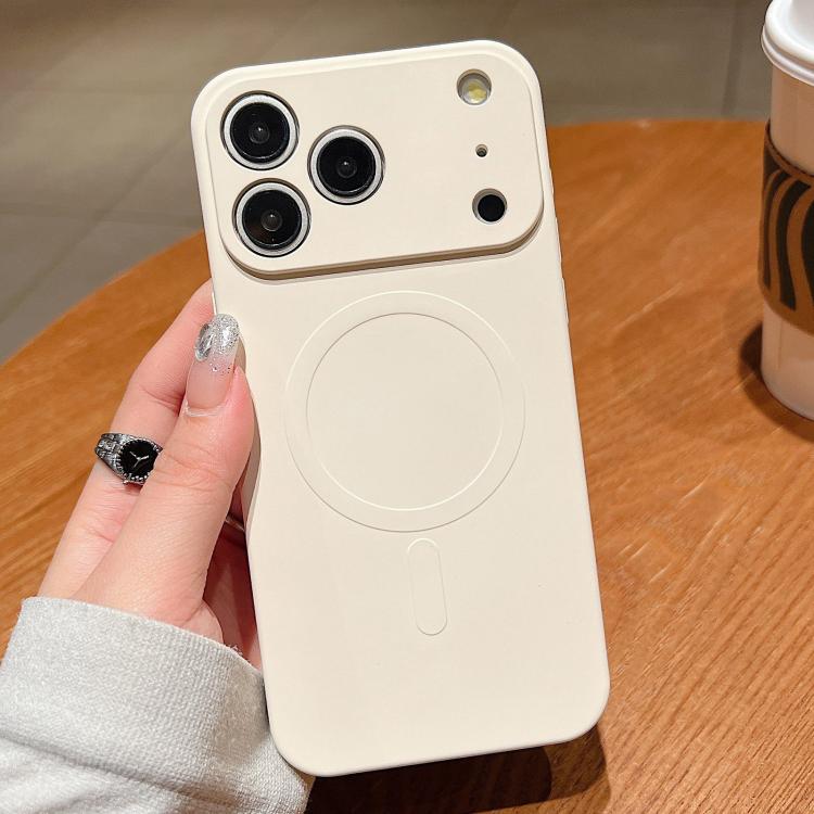 Solid Color Liquid Silicone MagSafe Magnetic Phone Case, For iPhone 17 Pro Max