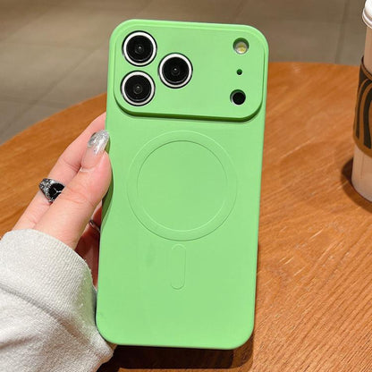 Solid Color Liquid Silicone MagSafe Magnetic Phone Case, For iPhone 17 Pro Max