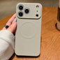 Solid Color Liquid Silicone MagSafe Magnetic Phone Case, For iPhone 17 Pro Max