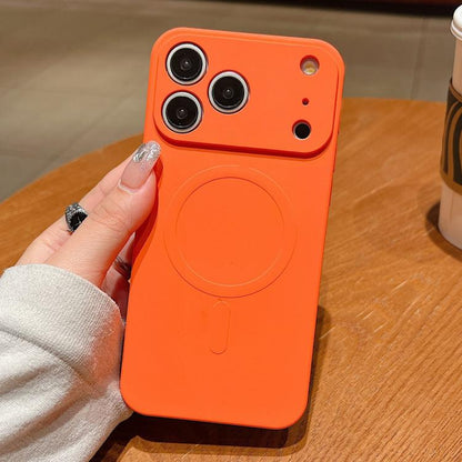 Solid Color Liquid Silicone MagSafe Magnetic Phone Case, For iPhone 17 Pro Max