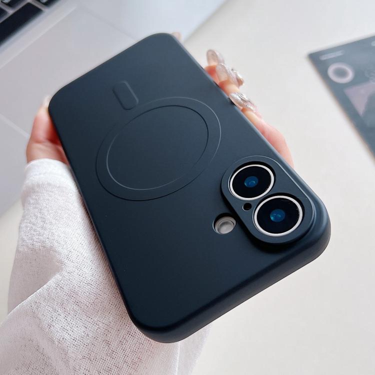 Solid Color Liquid Silicone MagSafe Magnetic Phone Case, For iPhone 17