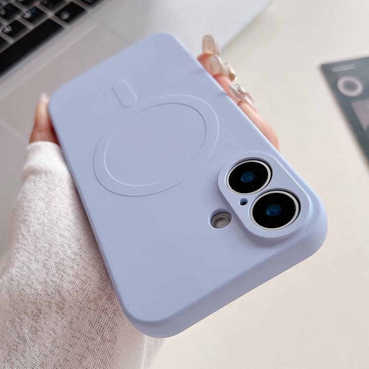 Solid Color Liquid Silicone MagSafe Magnetic Phone Case, For iPhone 17