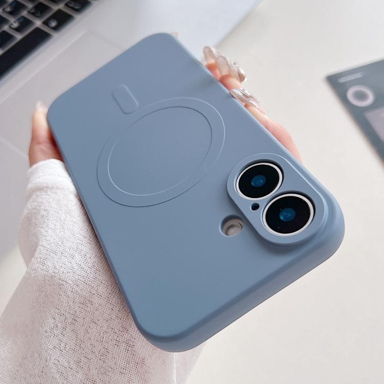 Solid Color Liquid Silicone MagSafe Magnetic Phone Case, For iPhone 17