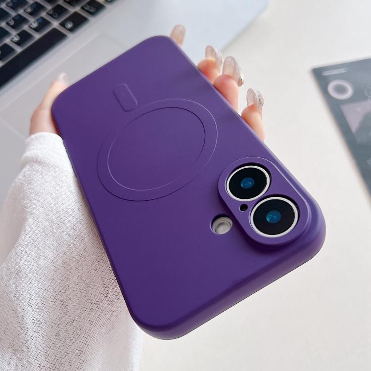 Solid Color Liquid Silicone MagSafe Magnetic Phone Case, For iPhone 17