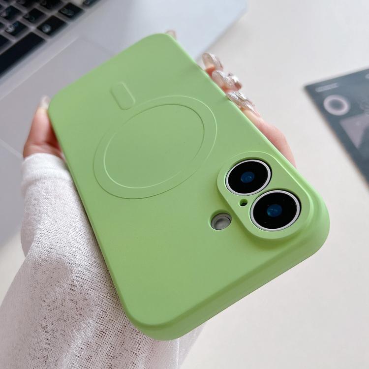Solid Color Liquid Silicone MagSafe Magnetic Phone Case, For iPhone 17