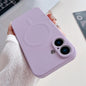 Solid Color Liquid Silicone MagSafe Magnetic Phone Case, For iPhone 17