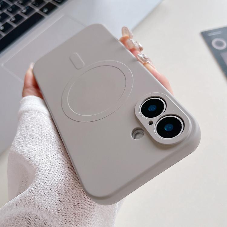 Solid Color Liquid Silicone MagSafe Magnetic Phone Case, For iPhone 17