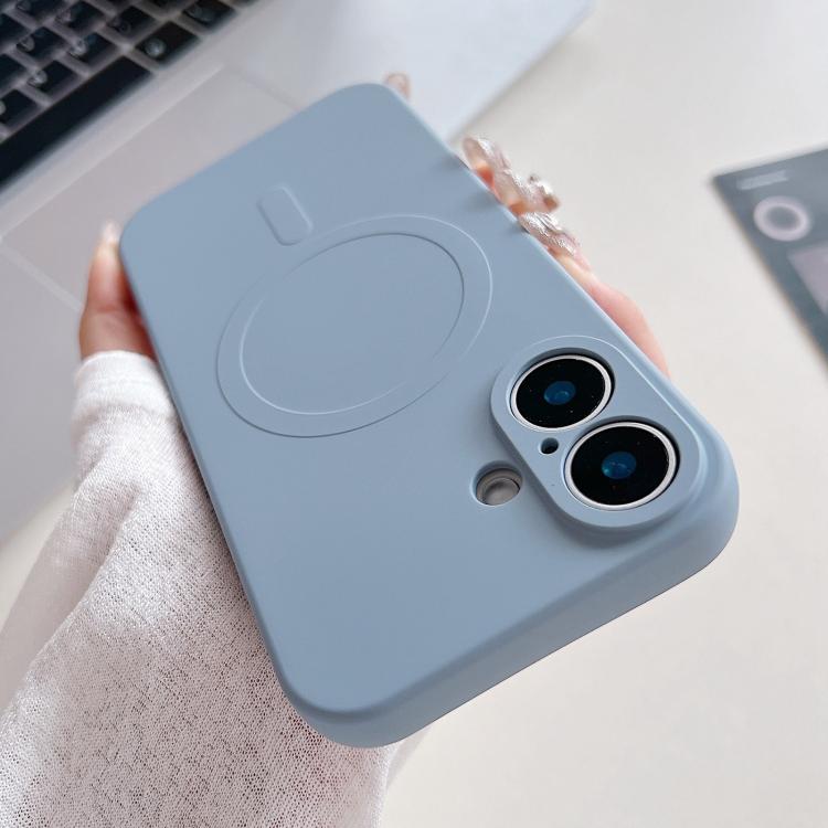 Solid Color Liquid Silicone MagSafe Magnetic Phone Case, For iPhone 17