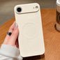 Solid Color Liquid Silicone MagSafe Magnetic Phone Case, For iPhone Air