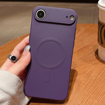 Solid Color Liquid Silicone MagSafe Magnetic Phone Case, For iPhone Air