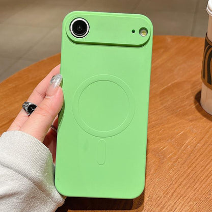 Solid Color Liquid Silicone MagSafe Magnetic Phone Case, For iPhone Air