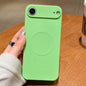 Solid Color Liquid Silicone MagSafe Magnetic Phone Case, For iPhone Air