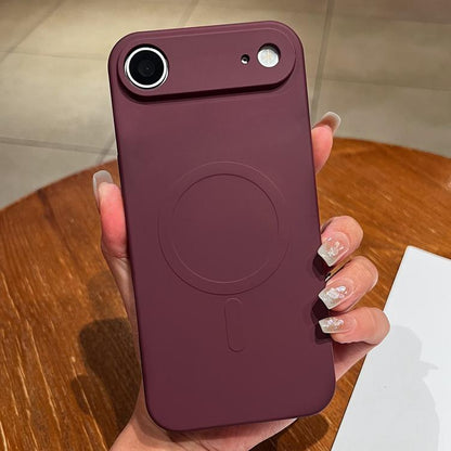 Solid Color Liquid Silicone MagSafe Magnetic Phone Case, For iPhone Air