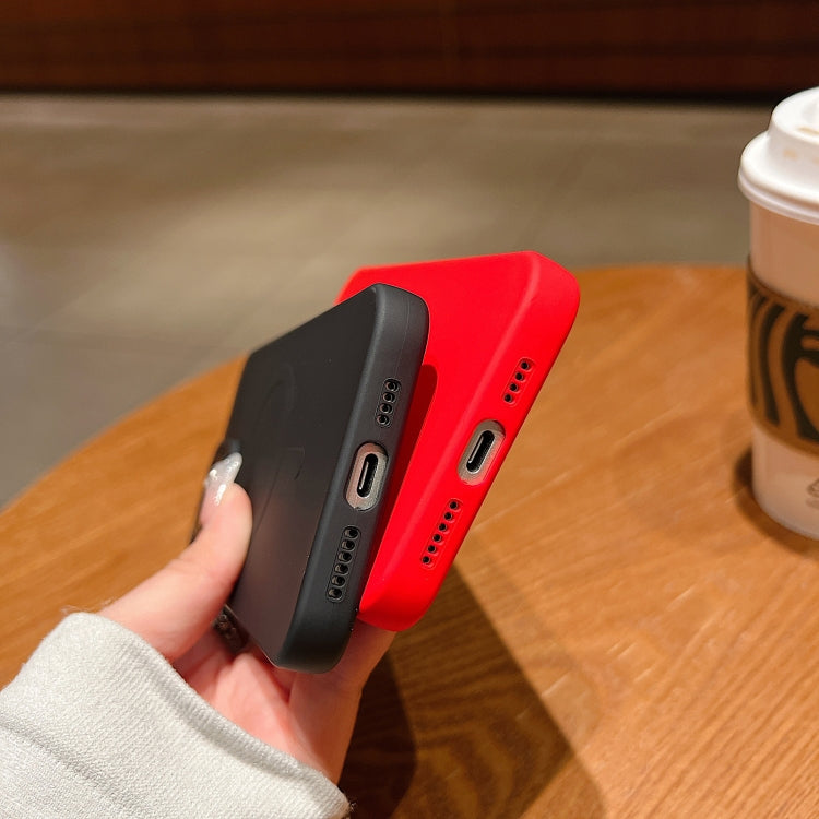 Solid Color Liquid Silicone MagSafe Magnetic Phone Case, For iPhone 17e / 16e