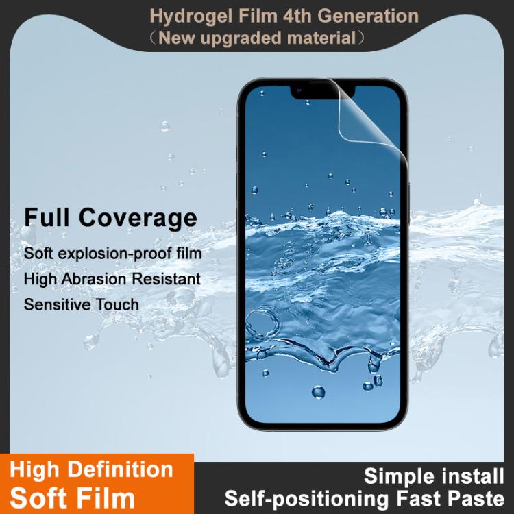 imak 4th Generation  Full Coverage Screen Hydrogel Film Protector, For iPhone 16e / 17e, For iPhone 17 Pro Max, For iPhone 17 Pro / 17, For iPhone Air, For iPhone 16 Pro Max, For iPhone 16 Pro, For iPhone 16 Plus, For iPhone 16