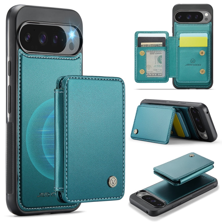 JEEHOOD J05 Business Magnetic Style RFID Leather Phone Case, For Google Pixel 10a, For Google Pixel 9a, For Google Pixel 9 Pro XL, For Google Pixel 9 / 9 Pro