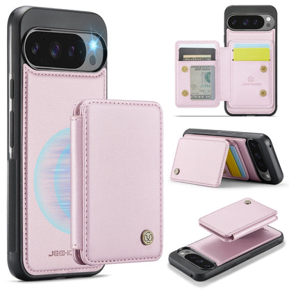JEEHOOD J05 Business Magnetic Style RFID Leather Phone Case, For Google Pixel 10a, For Google Pixel 9a, For Google Pixel 9 Pro XL, For Google Pixel 9 / 9 Pro