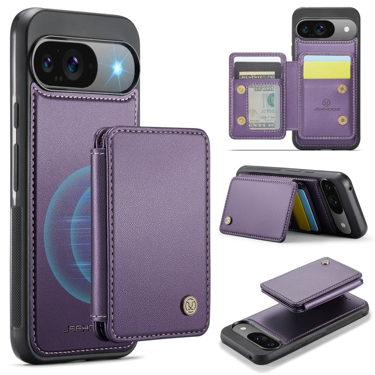 JEEHOOD J05 Business Magnetic Style RFID Leather Phone Case, For Google Pixel 10a, For Google Pixel 9a, For Google Pixel 9 Pro XL, For Google Pixel 9 / 9 Pro
