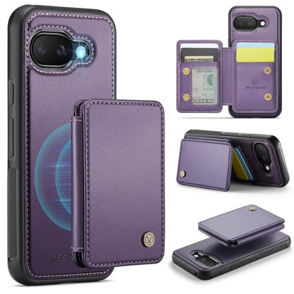 JEEHOOD J05 Business Magnetic Style RFID Leather Phone Case, For Google Pixel 10a, For Google Pixel 9a, For Google Pixel 9 Pro XL, For Google Pixel 9 / 9 Pro