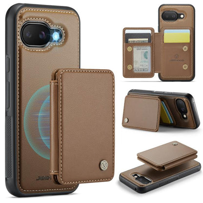 JEEHOOD J05 Business Magnetic Style RFID Leather Phone Case, For Google Pixel 10a, For Google Pixel 9a, For Google Pixel 9 Pro XL, For Google Pixel 9 / 9 Pro