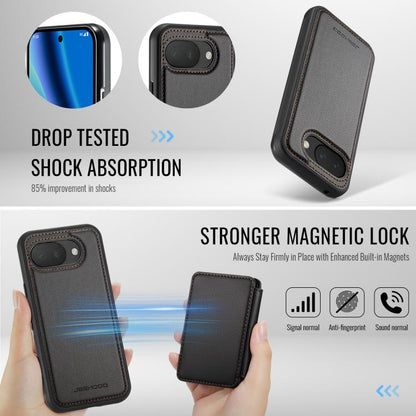 JEEHOOD J05 Business Magnetic Style RFID Leather Phone Case, For Google Pixel 10a, For Google Pixel 9a, For Google Pixel 9 Pro XL, For Google Pixel 9 / 9 Pro